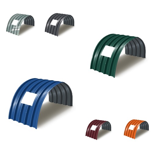 Укрытие конвейеров из арочного профнастила С8ПГ — примеры конструкций и покрытий